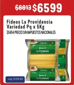 Makro La providencia fideos variedad oferta