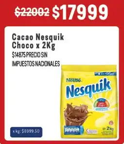 Makro Nesquik cacao oferta