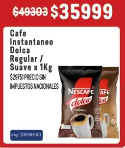 Makro Nescafe Dolca regalar/suave oferta
