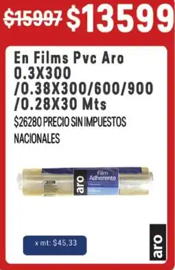 Makro Aro film adherente oferta