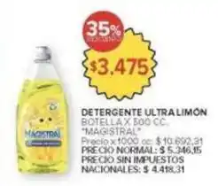 Carrefour Market Magistral - detergente ultra limón oferta