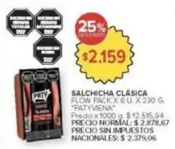 Carrefour Market Paty - salchicha clásica oferta