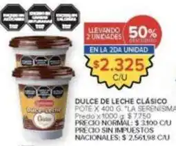Carrefour Market Dulce de leche clásico pote oferta
