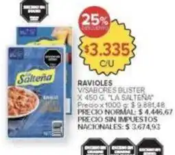 Carrefour Market La salteña - ravioles oferta