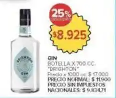 Carrefour Market Gin botella oferta