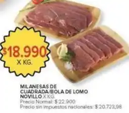 Carrefour Market Milanesas de cuadrada/bola de lomo oferta