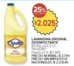 Carrefour Market Ayudin - lavandina original desinfectante oferta