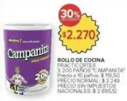 Carrefour Market Campanita - rollo de cocina practicortes oferta