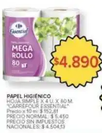 Carrefour Market Carrefour - mega rollo 80 oferta