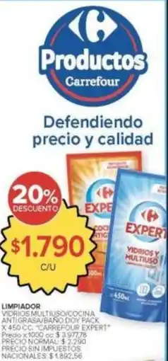 Carrefour Market Carrefour - limpiador vidrios multiuso cocina antigrasa oferta