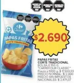 Carrefour Market Papas fritas corte tradicional oferta