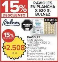 Carrefour Market Ravoles en plancha x 520 g oferta