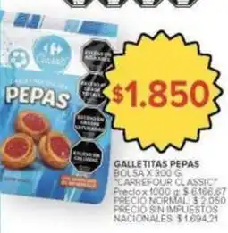 Carrefour Market Carrefour - galletitas pepas oferta