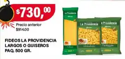 Supermercados Damesco La providencia fideos largos o guiseros oferta