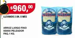 Supermercados Damesco Peleador arroz largo fino oferta