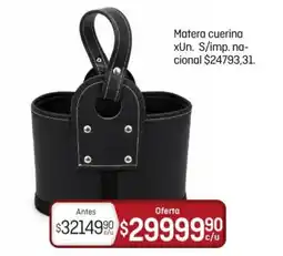 El Nene Matera cuerina oferta