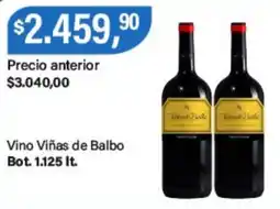 Supermercados Damesco Viñas de Balbo vino oferta