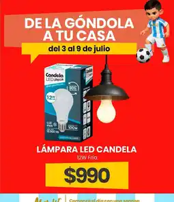 Super Nataly Candela lámpara led 12w fría oferta