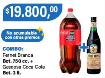 Supermercados Damesco Fernet branca gaseosa coca cola oferta