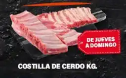 Supermercados Damesco Costilla de cerdo oferta