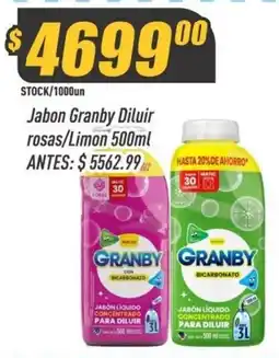 Supermercados Comodin Granby jabon liquido concentrado para diluir oferta