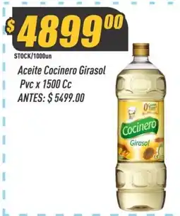 Supermercados Comodin Cocinero aceite girasol oferta