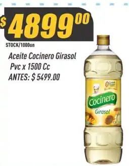 Supermercados Comodin Cocinero aceite girasol oferta