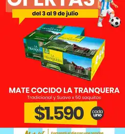 Super Nataly La tranquera mate cocido oferta