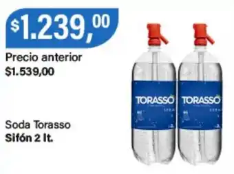 Supermercados Damesco Torasso soda oferta