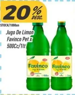 Supermercados Comodin Favinco jugo de limon oferta