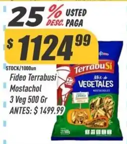 Supermercados Comodin Terrabusi fideo mostachol oferta