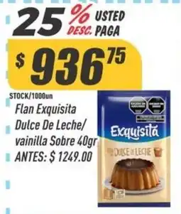 Supermercados Comodin Exquisita flan dulce de leche oferta