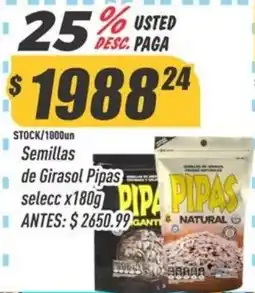 Supermercados Comodin Pipas semillas de girasol oferta
