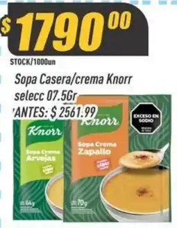 Supermercados Comodin Knorr sopa casera/crema oferta