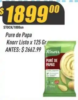 Supermercados Comodin Knorr pure de papas oferta