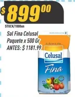 Supermercados Comodin Celusal sal fina oferta