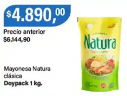 Supermercados Damesco Natura mayonesa clásica oferta