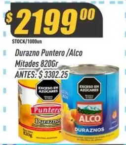 Supermercados Comodin Puntero duraznos oferta