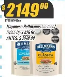 Supermercados Comodin Hellmanns mayonesa sin tacc oferta