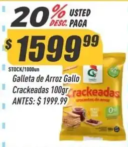 Supermercados Comodin Gallo galleta de arroz crackeadas oferta