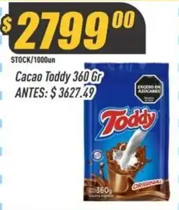 Supermercados Comodin Toddy cacao 360 gr oferta