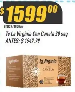 Supermercados Comodin La virginia te con canela oferta