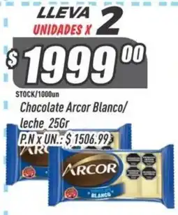 Supermercados Comodin Arcor chocolate blanco/leche oferta
