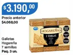 Supermercados Damesco Hogareñas galletas 7 semillas oferta