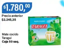 Supermercados Damesco Taragui mate cocido oferta