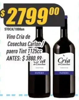 Supermercados Comodin Cria de Cosechas vino oferta