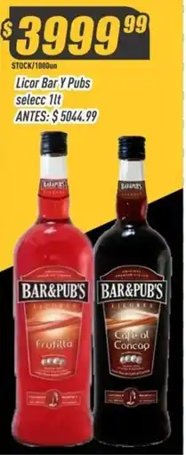 Supermercados Comodin Bar&Pub's licor oferta