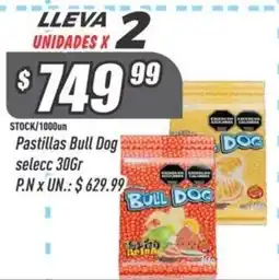 Supermercados Comodin Bull Dog pastillas oferta