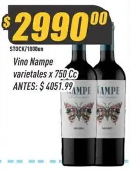 Supermercados Comodin Nampe vino oferta