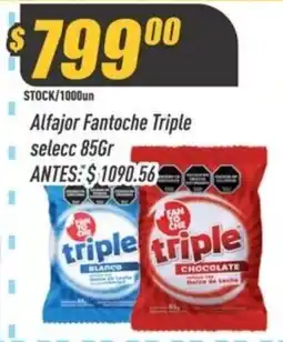 Supermercados Comodin Alfajor Fantoche Triple oferta